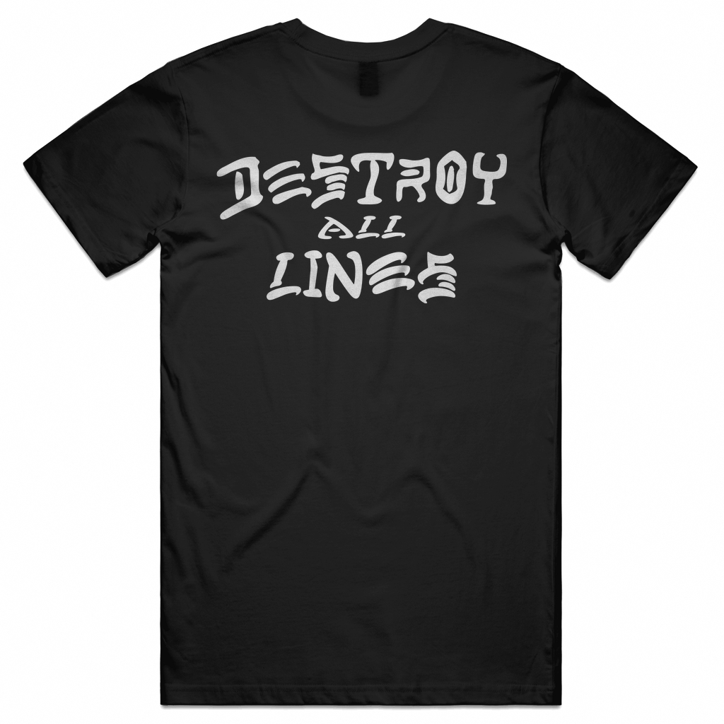 DESTROY LINES BLACK Tee