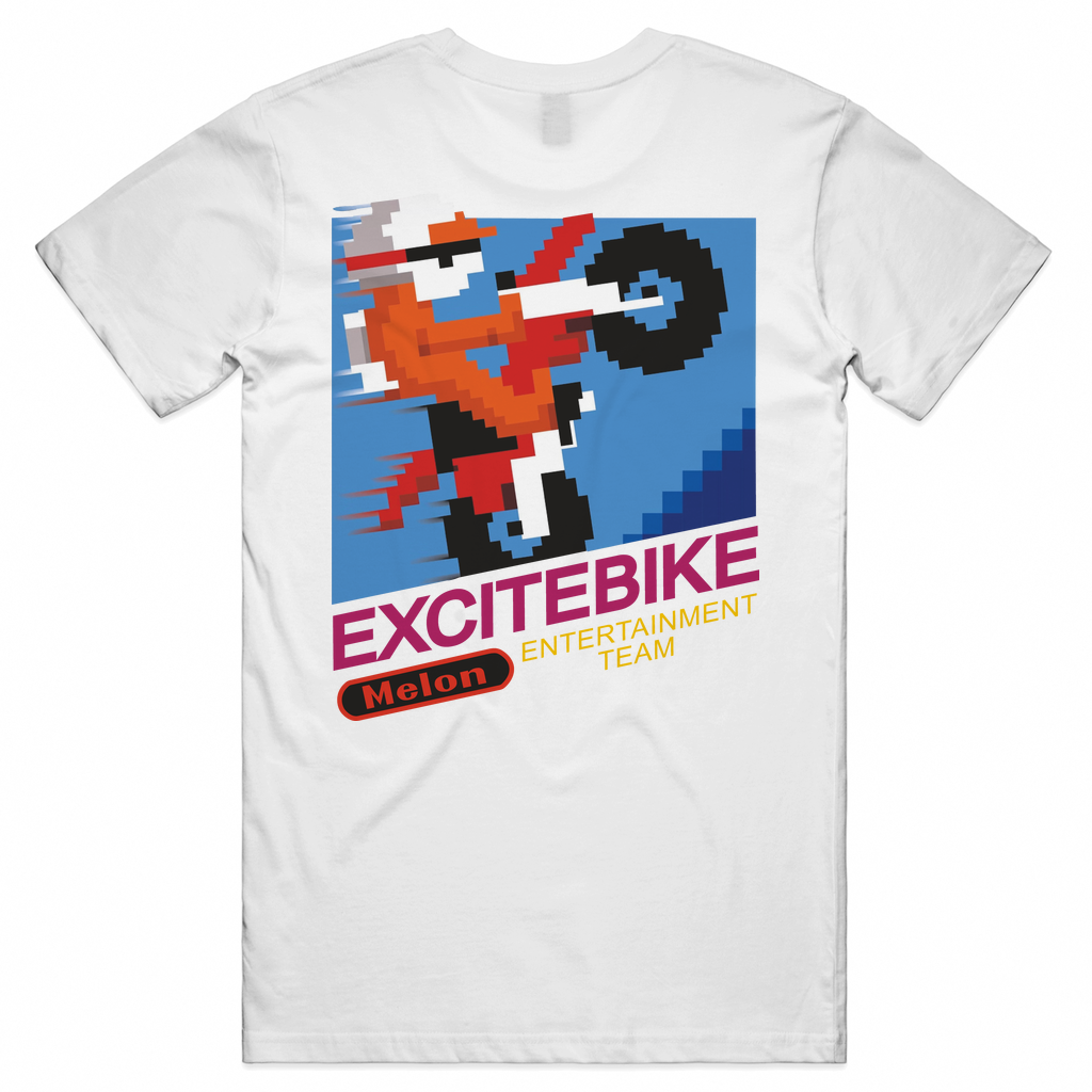 EXCITEBIKE WHITE Tee