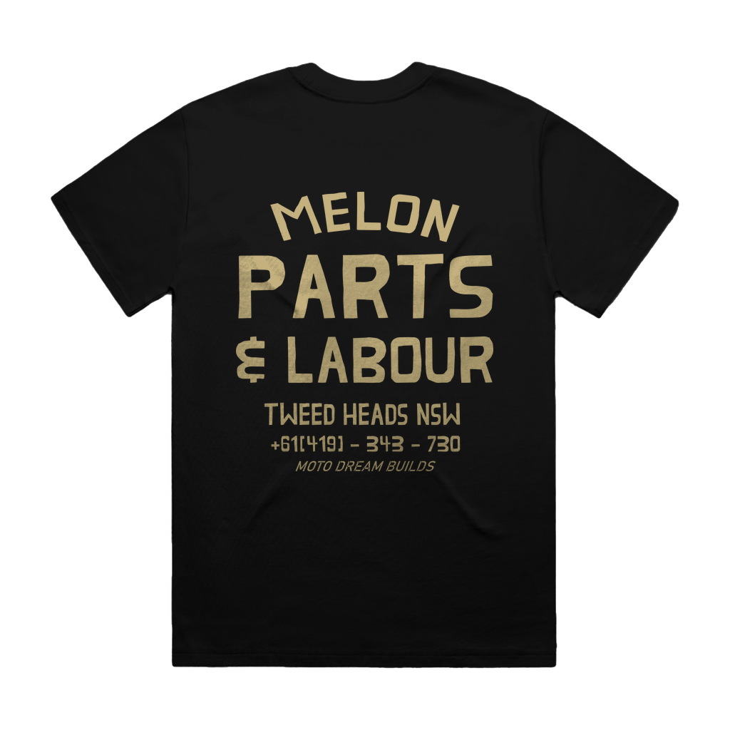 PARTS AND LABOUR BLACK Heavy Tee