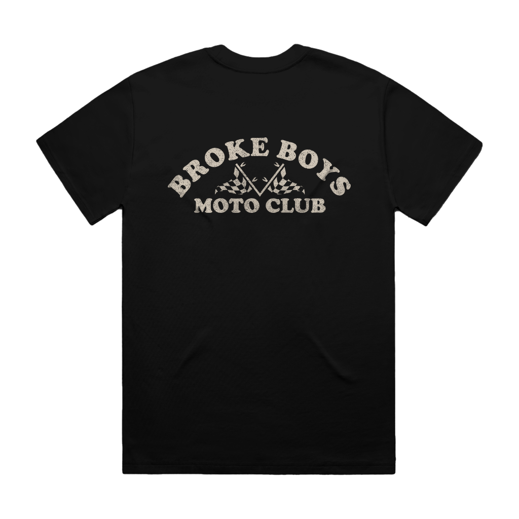 BROKE BOYS MOTO CLUB BLACK Heavy Tee