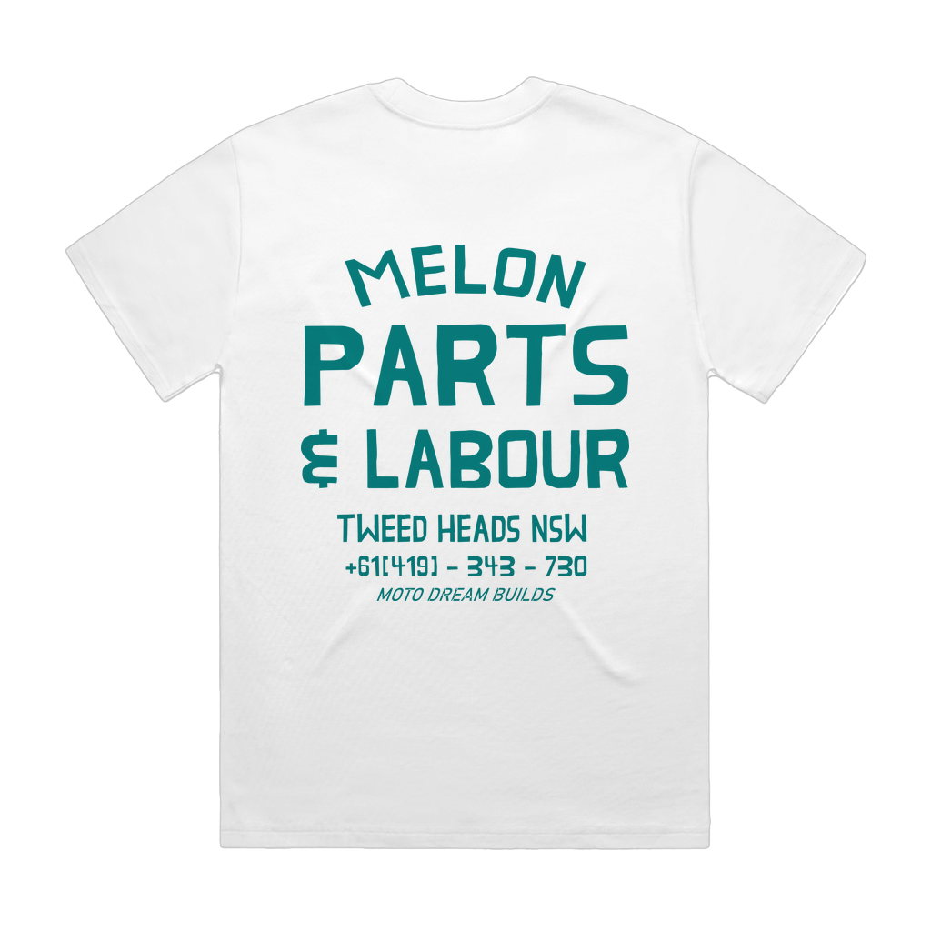 PARTS AND LABOUR WHITE Heavy Tee