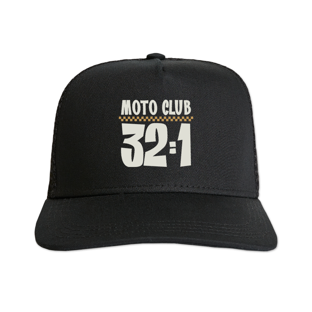 32to1 CLUB BLACK Trucker Cap