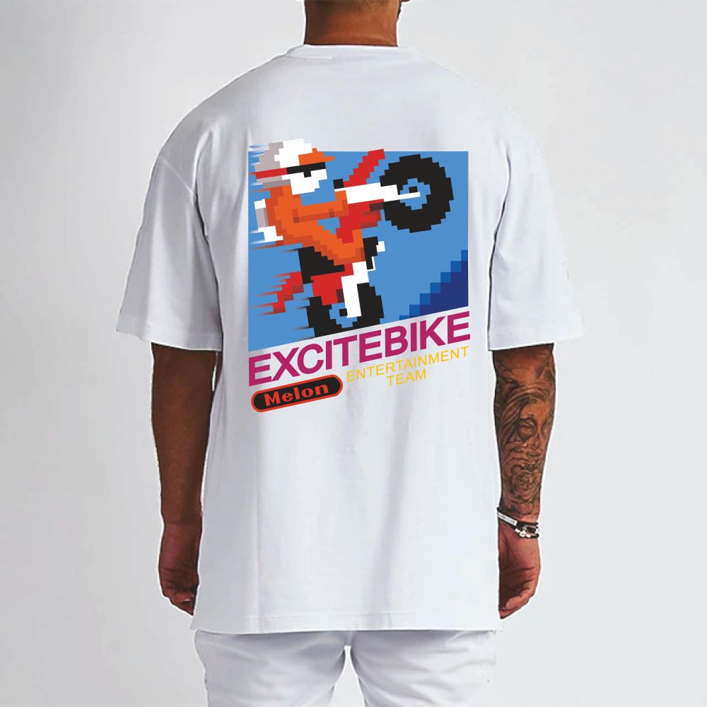 EXCITEBIKE WHITE Tee