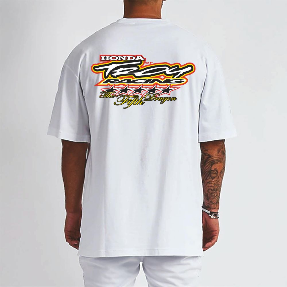 HOT RETRO White Heavy Tee