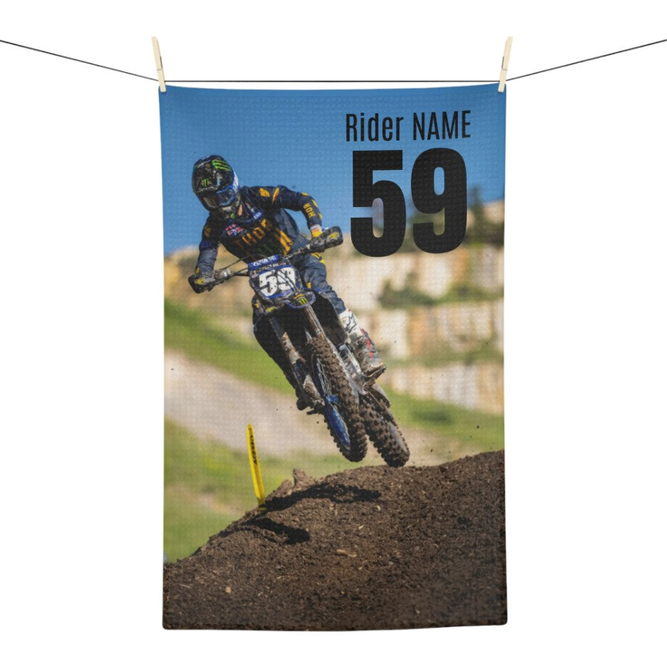 Custom Motocross Rider Podium Gym Towel