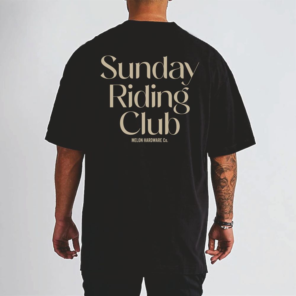 SUNDAY RIDING CLUB BLACK Tee