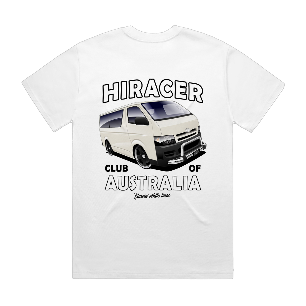 HIRACER CLUB WHITE Heavy Tee
