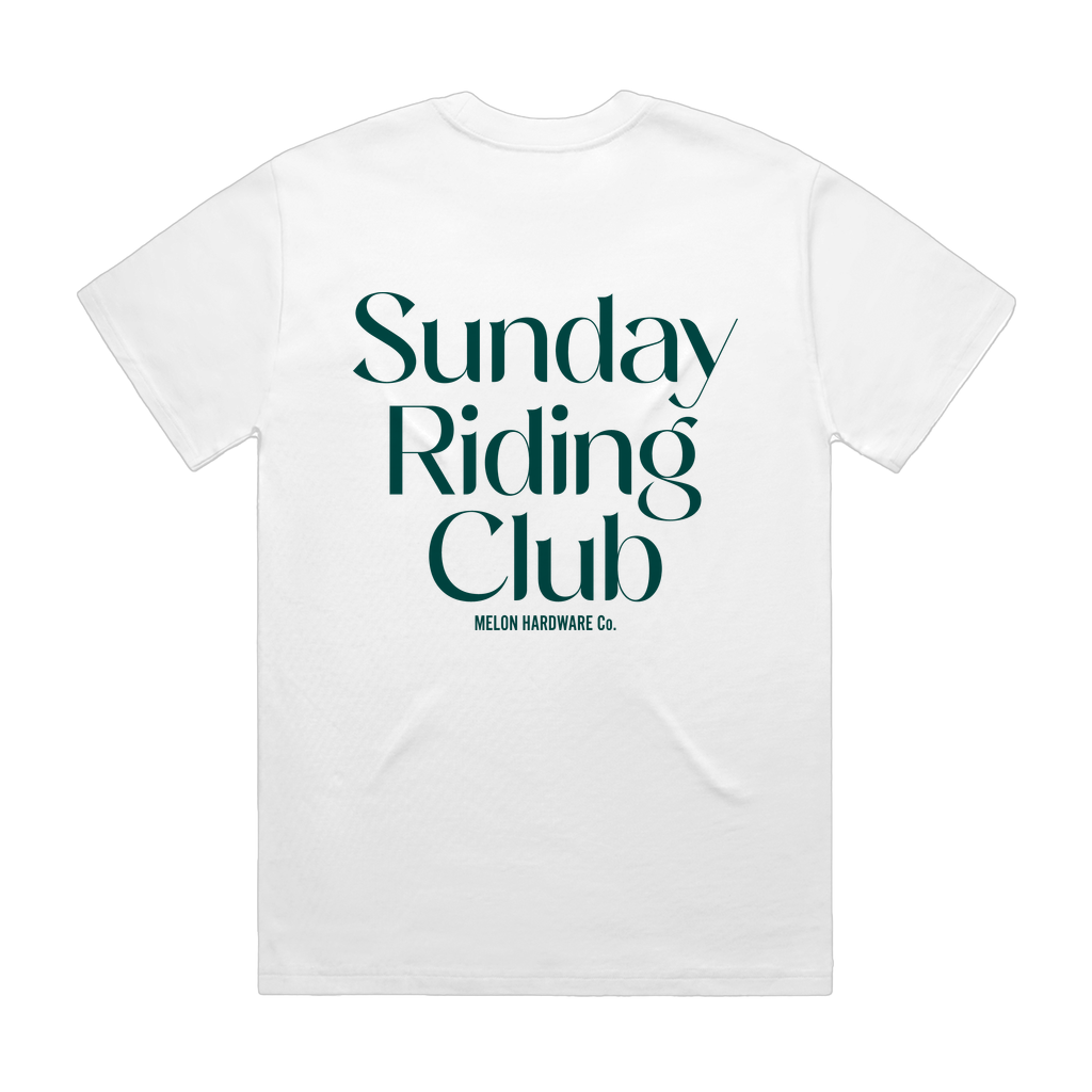 SUNDAY RIDING CLUB WHITE Heavy Tee