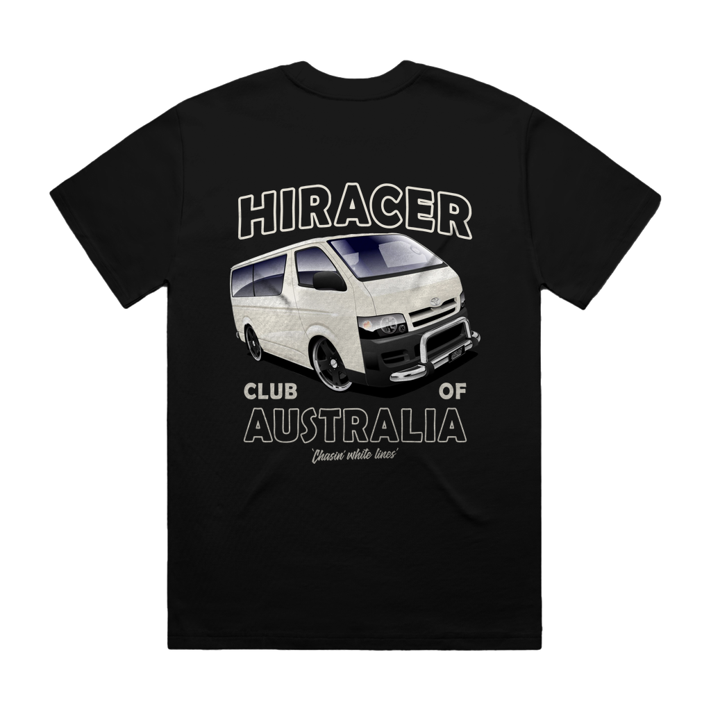 HIRACER CLUB BLACK Heavy Tee