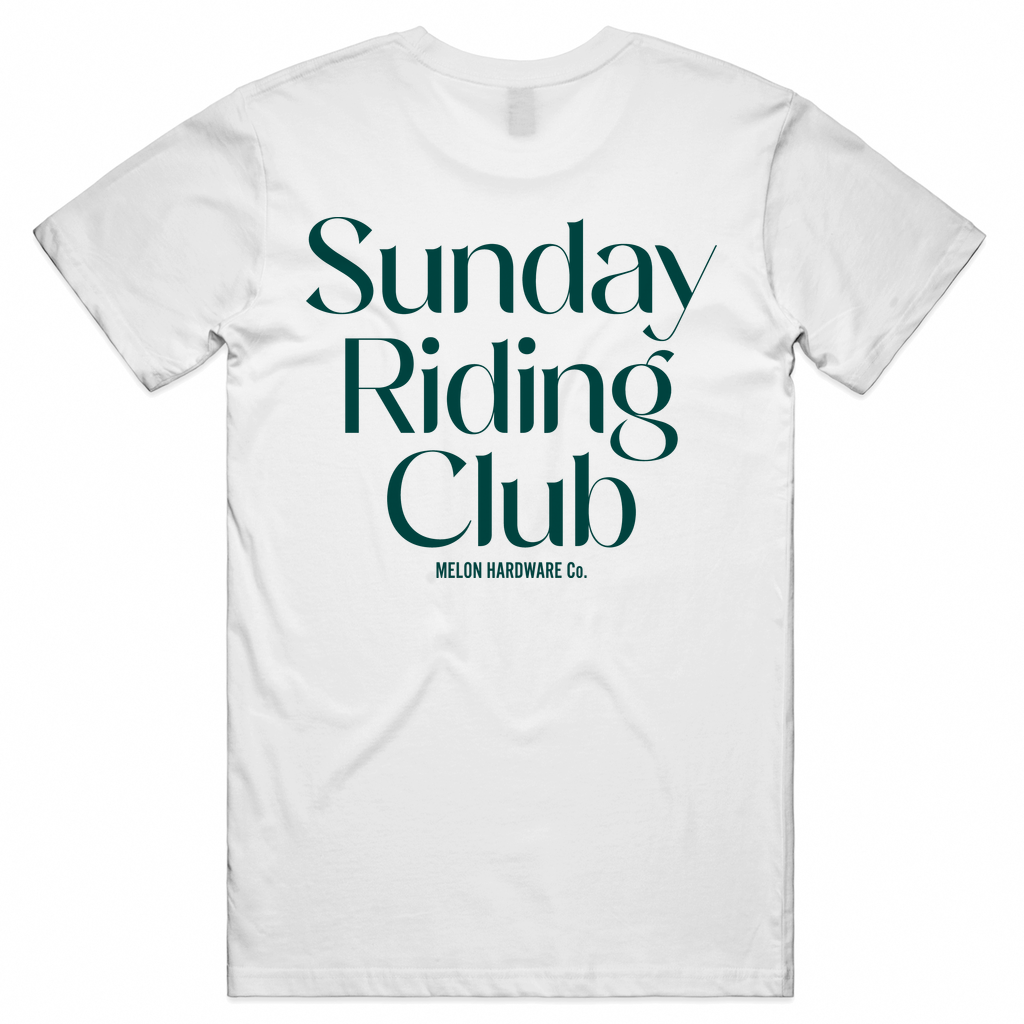 SUNDAY RIDING CLUB WHITE Tee
