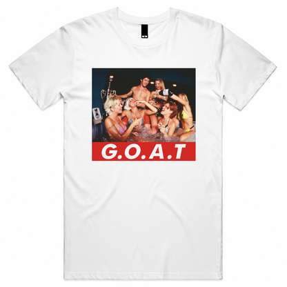 GOAT FRO WHITE Tee