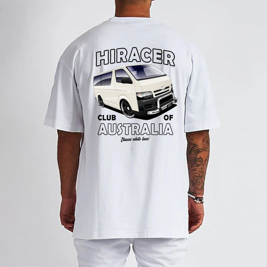 HIRACER CLUB WHITE Heavy Tee