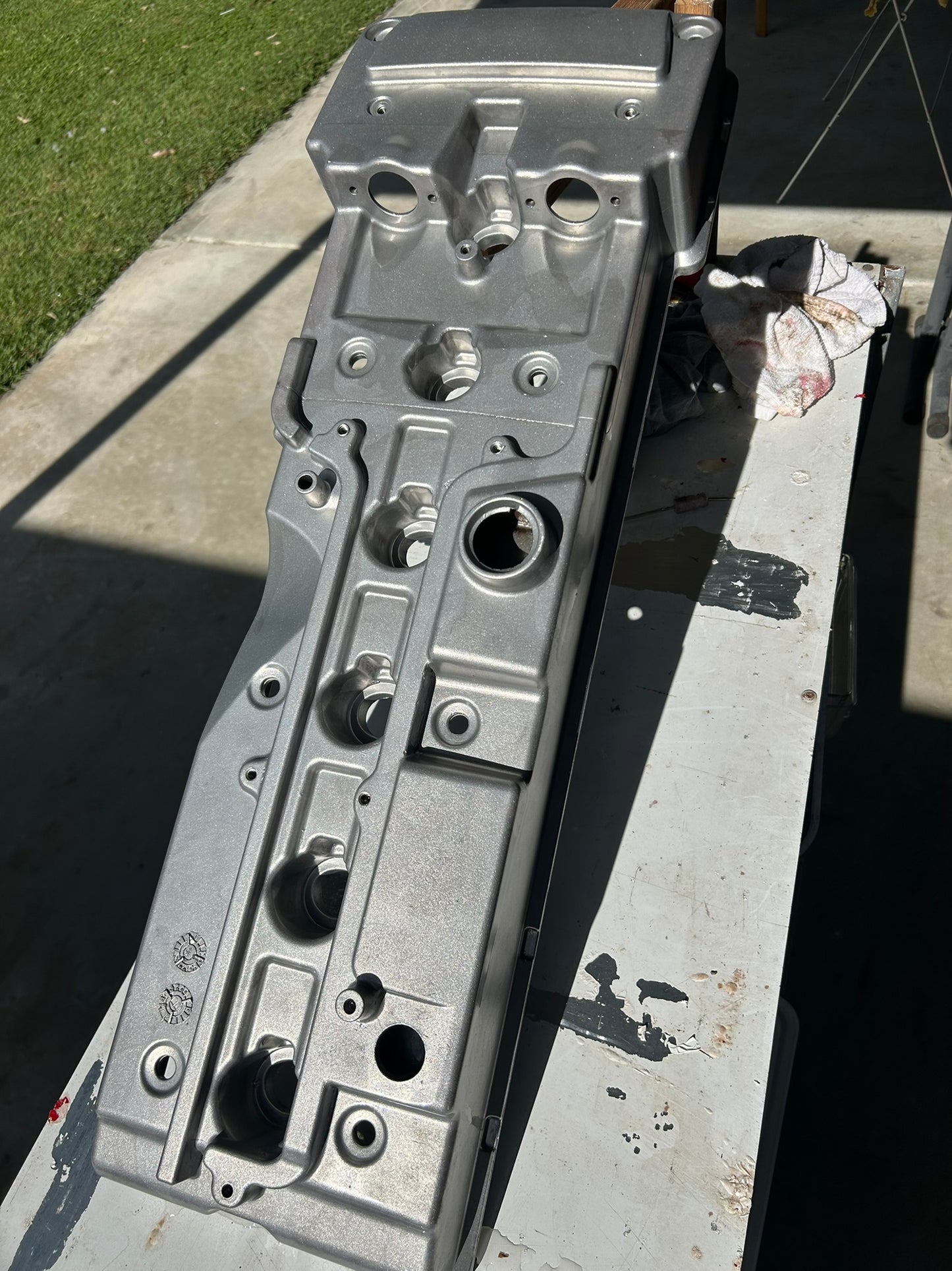 VAPOUR BLASTING CAR PARTS