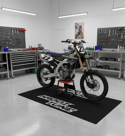 Custom Motocross Garage Mat: Non-Slip Dirt Bike Rug