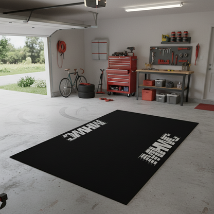 Custom Motocross Garage Mat: Non-Slip Dirt Bike Rug