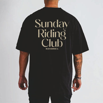 SUNDAY RIDING CLUB BLACK Heavy Tee