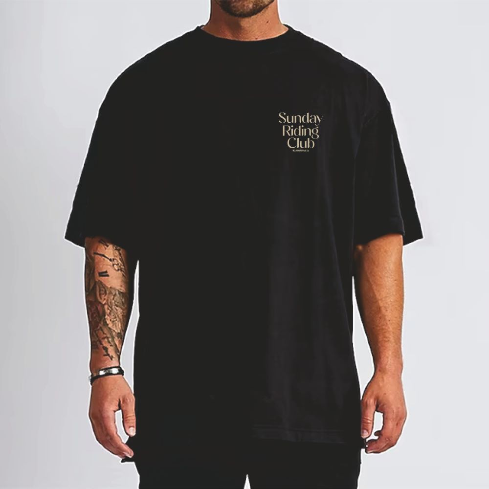 SUNDAY RIDING CLUB BLACK Heavy Tee