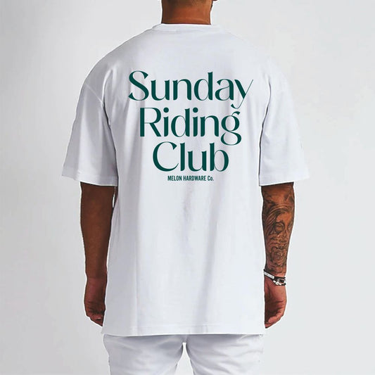 SUNDAY RIDING CLUB WHITE Tee