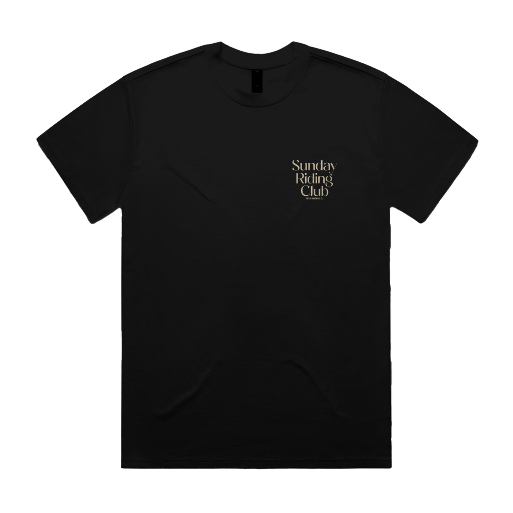 SUNDAY RIDING CLUB BLACK Heavy Tee