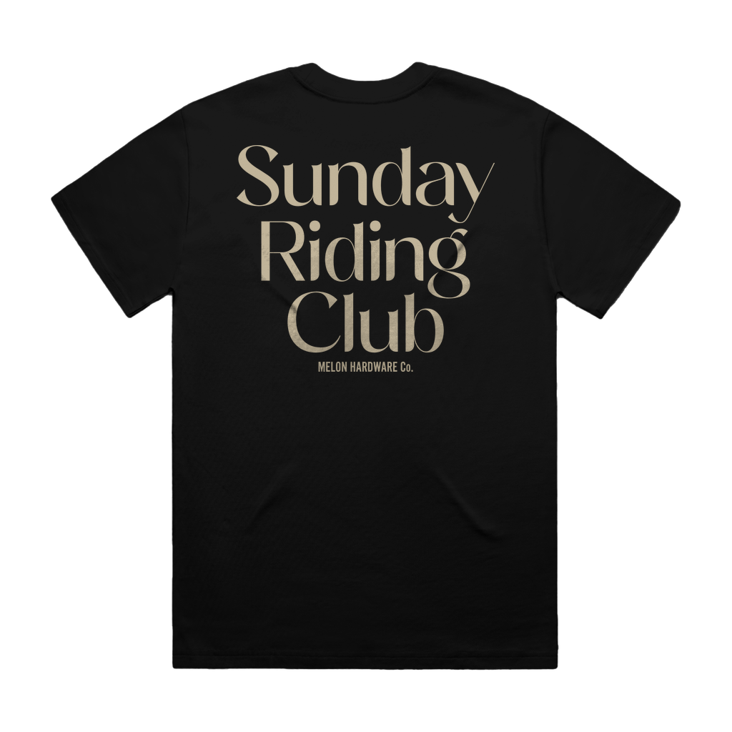 SUNDAY RIDING CLUB BLACK Heavy Tee